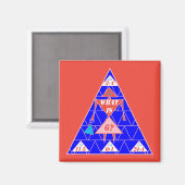 De Geometrics-Magnet-Triangle-Age 6 Magneet (Voorkant / Achterkant)