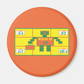 De geometrie-magneet-rechthoek-leeftijd 7 magneet