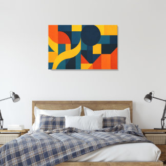 De geometrie van emotie canvas afdruk