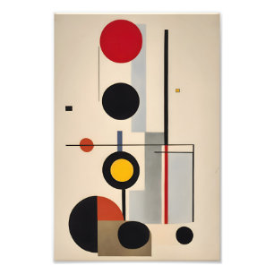De geometrische Abstracte kunst van het Bauhaus Foto Afdruk