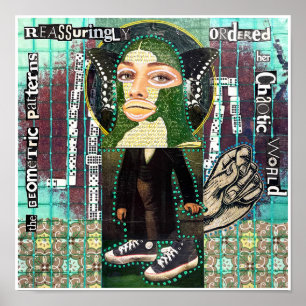 De geometrische patronen van Natalie Schorr Poster