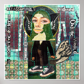 De geometrische patronen van Natalie Schorr Poster