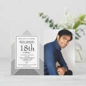 De geometrische Uitnodiging Achtergrond van de (Staand voorkant)