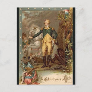 De George Washington vierde op rij Briefkaart