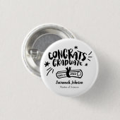 De gepersonaliseerde Button van het Afstuderen, de (Voorkant /achterkant)