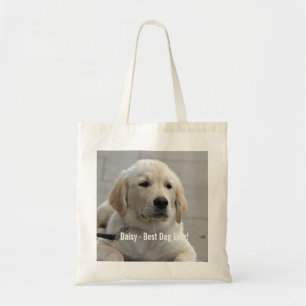 De gepersonaliseerde Foto en de Naam van de Hond Tote Bag