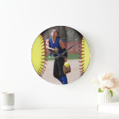 De gepersonaliseerde Foto van het Softball Grote Klok (Huis)