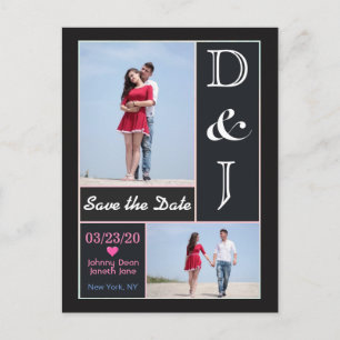 De gepersonaliseerde Foto's sparen de Datum Aankondigingskaart