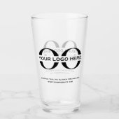 De gepersonaliseerde Glaspas van de Logo en van de Glas (Voorkant)