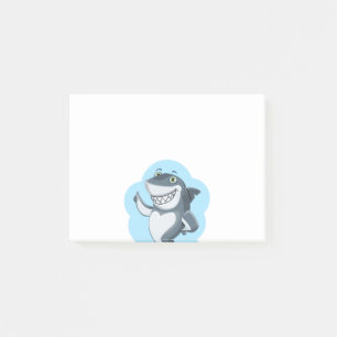 De gepersonaliseerde Grappige Cartoon van de Haai Post-it® Notes