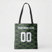 De gepersonaliseerde Groene Canvas tas van de Spor (Voorkant)