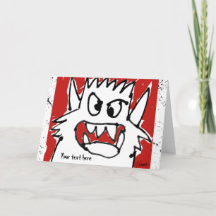 De Gepersonaliseerde Groet van de cartoon Monster Kaart
