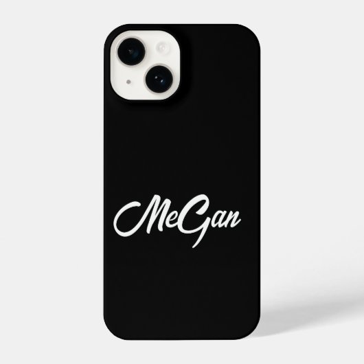De gepersonaliseerde Hoesjes van het Monogram van  iPhone Hoesje (Achterkant)