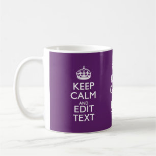 De gepersonaliseerde Jouw tekst van het KEEP CALM  Koffiemok