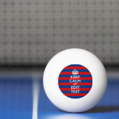 De gepersonaliseerde Jouw tekst van het KEEP CALM  Pingpongballen (Net)