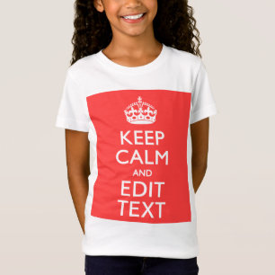 De gepersonaliseerde Jouw tekst van het KEEP CALM T-shirt