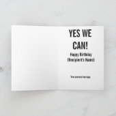 De Gepersonaliseerde Kaart van Barack Obama (Binnen)