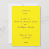 DE GEPERSONALISEERDE KAART VAN EEN KLEINDOCHTER (Achterkant)