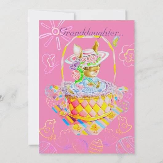 De gepersonaliseerde Kaart van een kleindochter. (Voorkant)