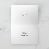 De gepersonaliseerde kat van het Calico krulde Kaart (Binnen)