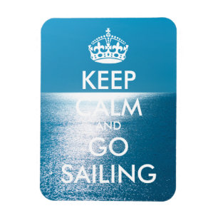 De gepersonaliseerde KEEP CALM en GAAT SAILING Magneet
