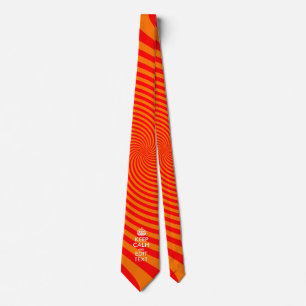 De gepersonaliseerde KEEP CALM en geeft de Oranje Stropdas