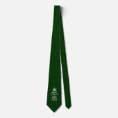 De gepersonaliseerde KEEP CALM en geeft Groene Tek Stropdas (Voorkant)