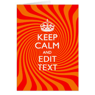 De gepersonaliseerde KEEP CALM en hebben de Oranje