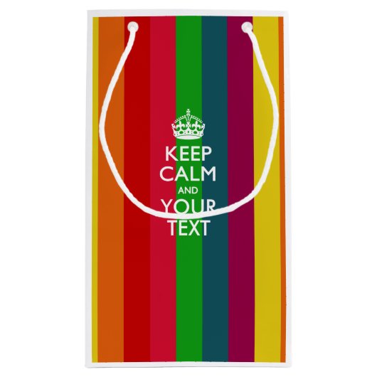 De gepersonaliseerde KEEP CALM en Uw Creatieve Tek Klein Cadeauzakje (Achterkant)