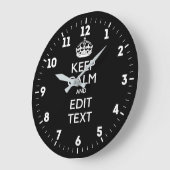 De gepersonaliseerde KEEP CALM heeft Jouw tekst op Grote Klok (Hoek)
