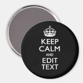 De gepersonaliseerde KEEP CALM heeft Jouw tekst op Magneet (Voorkant / Achterkant)