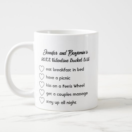 De gepersonaliseerde Lijst van de Emmer van de Val Extra Grote Beker (Links)