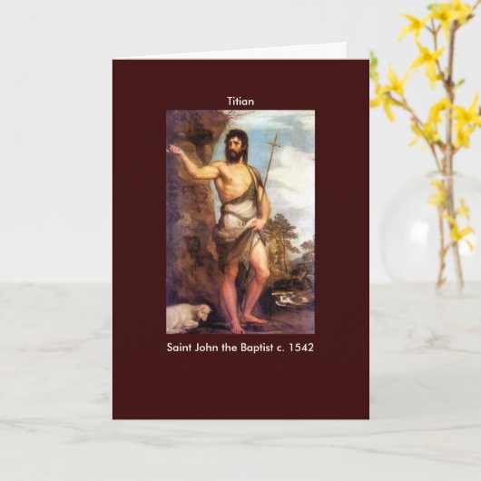 De Gepersonaliseerde Macht van Titian - Kaart (Gele Bloem)