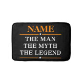 De gepersonaliseerde naam van het Man de mythe de Badmat (Voorkant)