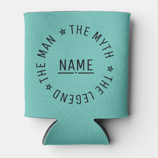 De gepersonaliseerde naam van het Man de mythe de Blikjeskoeler (Voorkant)