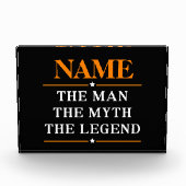 De gepersonaliseerde naam van het Man de mythe de  Fotoblokken (Voorkant)