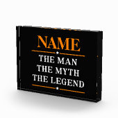 De gepersonaliseerde naam van het Man de mythe de  Fotoblokken (Rechts)