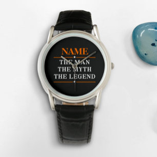 De gepersonaliseerde naam van het Man de mythe de  Horloge