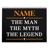 De gepersonaliseerde naam van het Man de mythe de  Kalender (Hoes)