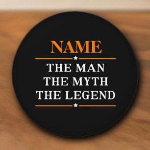 De gepersonaliseerde naam van het Man de mythe de Keramische Knop