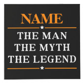 De gepersonaliseerde naam van het Man de mythe de Kubus (Voorkant)