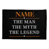 De gepersonaliseerde naam van het Man de mythe de Kussensloop (Achterkant)