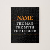 De gepersonaliseerde naam van het Man de mythe de  Legpuzzel (Verticaal)