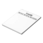 De gepersonaliseerde naam van het Man de mythe de  Notitieblok (Gedraaid)