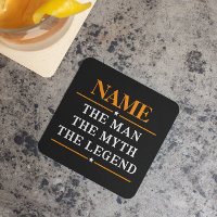 De gepersonaliseerde naam van het Man de mythe de