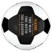 De gepersonaliseerde naam van het Man de mythe de  Voetbal (Gedraaid)