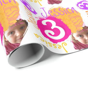 De gepersonaliseerde omslag van de de cadeaupapier