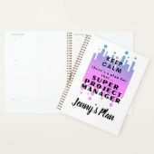 De gepersonaliseerde Projectleider van de Funny ho Planner (Display)