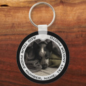 De gepersonaliseerde Sleutelhanger van de Foto met (Voorkant)