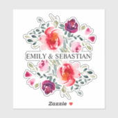 De gepersonaliseerde Sticker van de Bloemen van de (Vel)